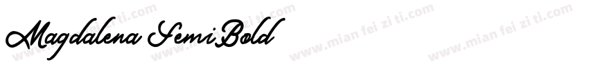 Magdalena SemiBold字体转换